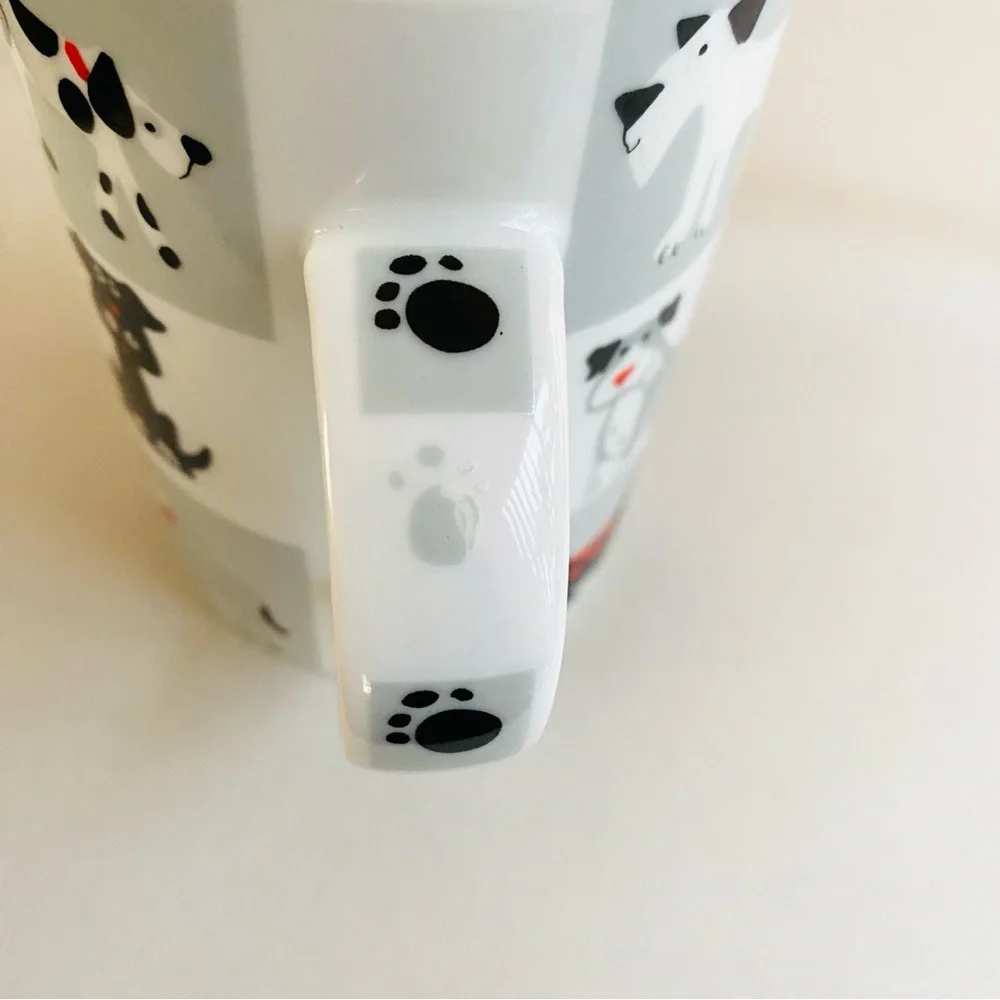 Chequered Pets Coffee Mug Dogs Design Fine Porcelain Rayware UK